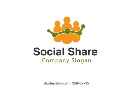 social share logo design illustration stock vector royalty   shutterstock