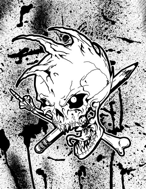 punk skull   luvataciousskull  deviantart