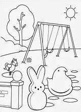 Coloring Pages Marshmallow Peeps Getdrawings sketch template