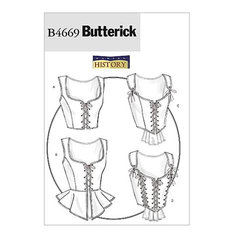 butterick womens corset sewing pattern    hobbycraft