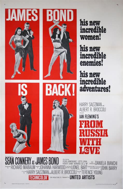 James Bond An Original From Russia With Love Poster 1964 United