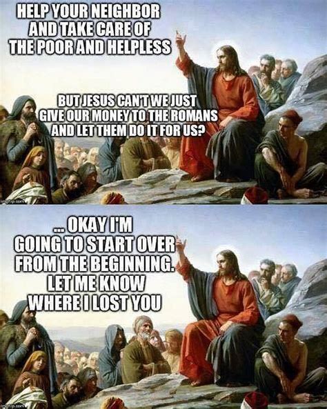 meme exposes why christians should not support redistribution of wealth