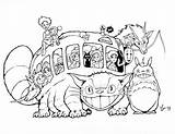 Totoro Miyazaki Hayao sketch template
