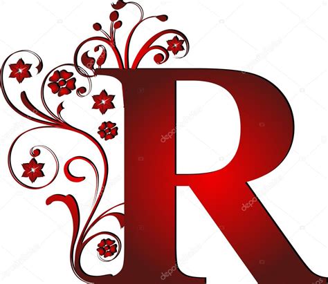 capital letter  red stock vector  pdesign