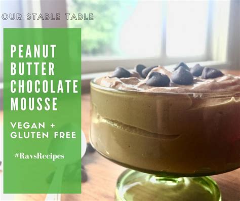 chocolate peanut butter mousse vegan and gluten free ravishly