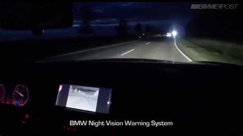 bmw night vision  action youtube