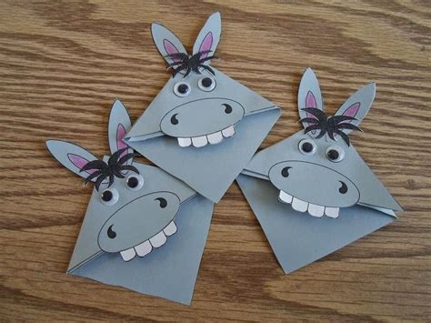 donkey bookmarks fun kids craft ideas pinterest bookmarks donkey