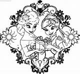 Elsa Anna Coloring Fever Frozen Gift Pages Wecoloringpage Disney Värityskuvat sketch template