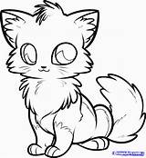 Fox Coloring Pages Animal Kids Drawing Cute Drawings Printable sketch template