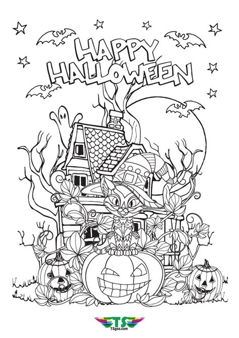 happy halloween coloring page halloween coloring pages halloween