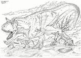 Carnotaurus Coloring Pages Dinosaur Sastrei Deviantart Sketch Pdf Print Popular Coloringhome sketch template