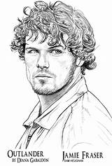 Outlander Coloring Book Jamie Fraser Books Official Diana Gabaldon Pages Adults Adult Heughan Sam Deviantart Colouring Drawings Series Choose Board sketch template