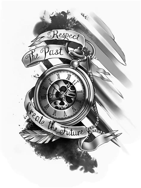 resultado de imagem para clock tattoo designs … clock