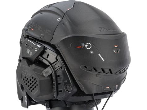sru sr tactical helmet  integrated cooling system flip  visor