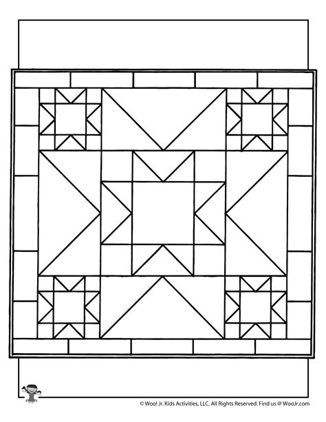 printable quilt patterns coloring pages