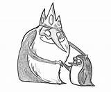 Ice King Character Coloring Pages Another sketch template