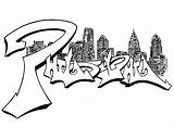 Philly Skyline Drawing Clipartmag Deviantart sketch template