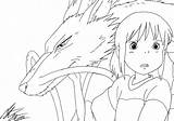 Ghibli Spirited Haku Chihiro Malvorlagen Reise Chihiros Dragon Zauberland Morteneng21 Kiki Buch Viaje 千尋 Totoro 神隠し Bunte Strichzeichnung Template Dibujo sketch template