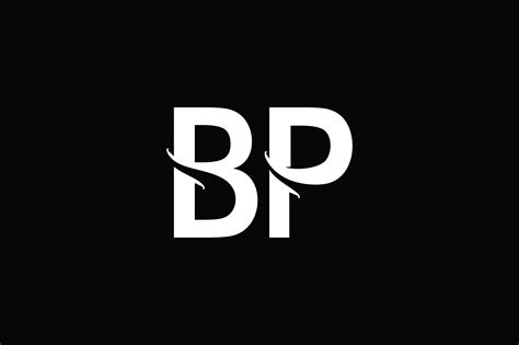 bp monogram logo design  vectorseller thehungryjpeg