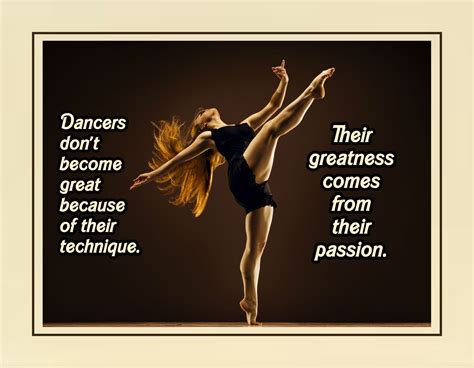 Dance Passion Quote Poster Dancer Ballet Ballerina Daughter Wall
