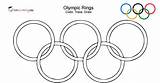 Olympic Tracing Colouring Trace sketch template