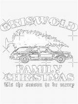 Griswold Christmas Family Sticker Redbubble Resistant Removable Personalize Decorate Durable Laptops Stickers Kiss Vinyl Windows Cut Super Water sketch template