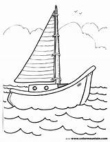 Boat Coloring Sailboat Pages Sailing Drawing Motor Color Sketch Print Clipart Getdrawings Library Popular Comments Coloringhome sketch template
