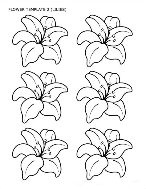 sample flower templates