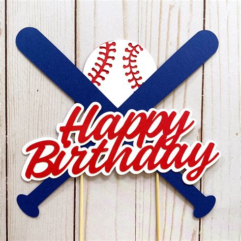 baseball birthday cake topper baseball party topper softball cake