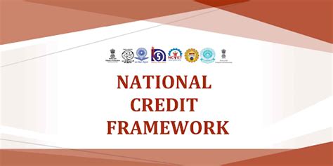 decoding  national credit framework ncrf  framework