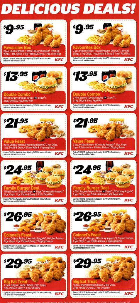 Deal New Kfc Qld Vouchers Valid Until 7 August 2016