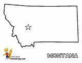 Montana State Map Printable Coloring Outline Maps Pages Choose Board sketch template
