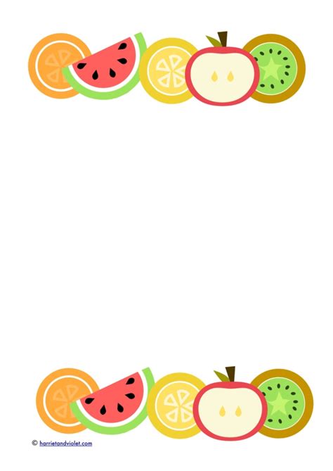 fruit clipart borders fruit borders transparent