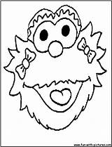 Coloring Sesame Street Pages Face Zoe Printable Popular Library Clipart Colouring Coloringhome Activity Pack sketch template