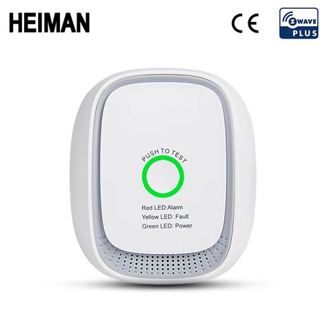 heiman zwave gas lpg leak detector  wave fire security alarm system safety  wave smart home
