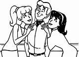 Archie Betty Coloring Veronica Friends Fun House Pages Wecoloringpage Comics sketch template
