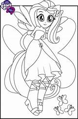 Fluttershy Equestria Girls Coloring Pages Pony Little Printable Categories Kids Mlp Game sketch template