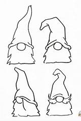 Gnome Wichtel Ausmalen Gnomes Carving Stencils Malvorlagen Burning Kinderbilder Silhouette Hexen Doodling Trolle Elfen Zwerge Feen Stencil Traceable Cutouts Traceables sketch template