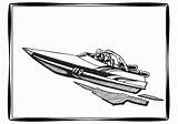 Coloring Boat Pages Motor Jet Clip Power Library Clipart Comments Coloringhome sketch template