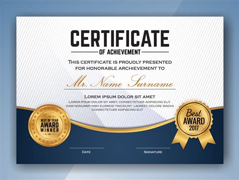 multipurpose professional certificate template design vector il  vector art  vecteezy
