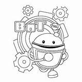 Umizoomi Team Bot Coloring Pages Robot Toddler sketch template