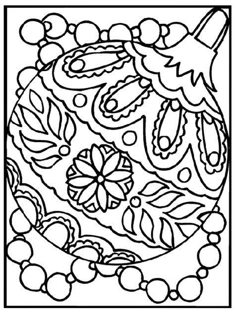 christmas ornament coloring page  coloring pages  crayola