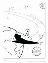 Shuttle Space Coloring Pages Endeavour Getcolorings Getdrawings sketch template