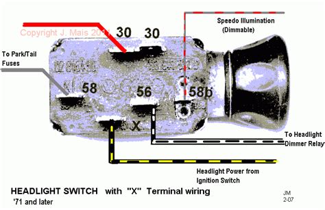 universal headlight switch wiring diagram general wiring diagram