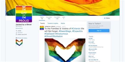 Hackers Add Rainbows Gay Pride Slogans To Islamic State Accounts