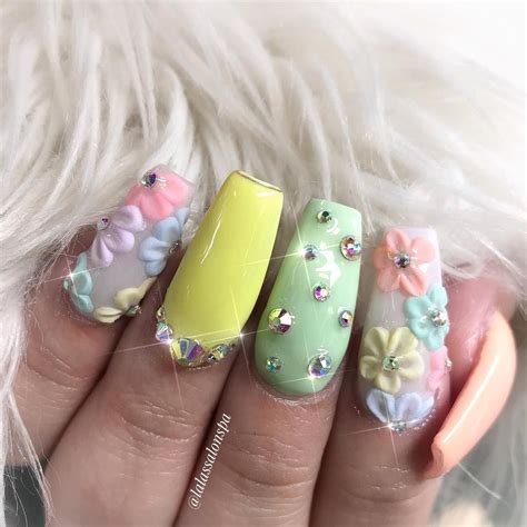 lalas salon spa  instagram spring bling nail designs spa