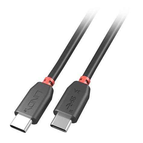 usb  cable type  male  type  male black  lindy uk