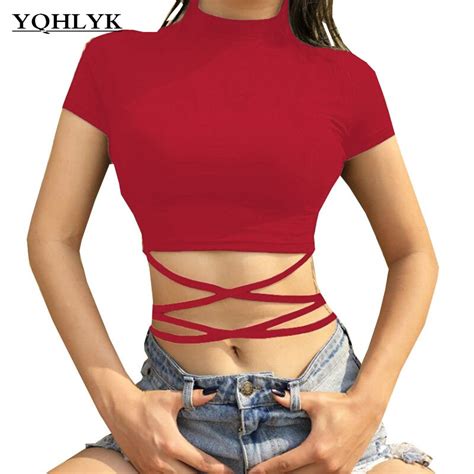 Summer Women Sexy Short Sleeve T Shirt Solid Color Tight Show Thin