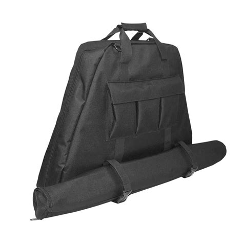 triangle compound bow bag archery bow case deluxe black canvas bow arrow portable bag