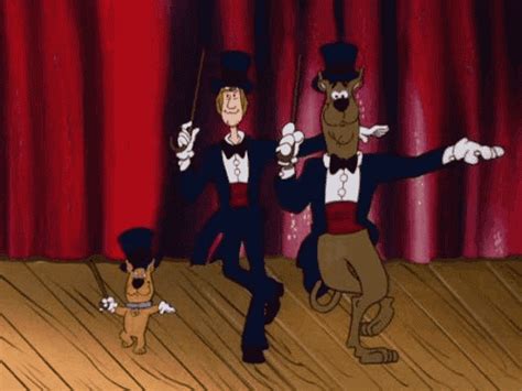 scooby doo dancing gif find share  giphy